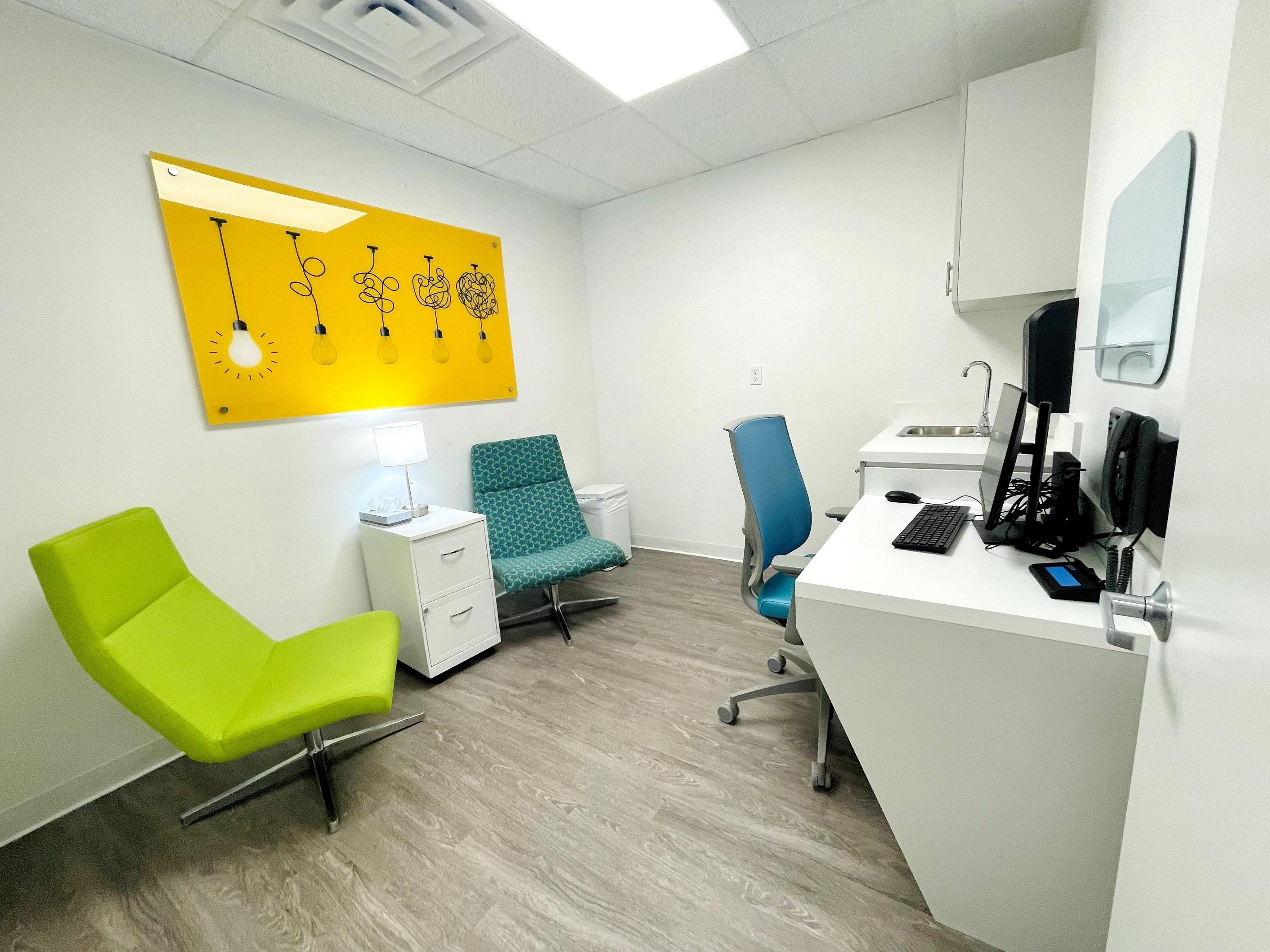 View of the Therapy Room at Mangonia Park Clinic Open House on 08-24-22